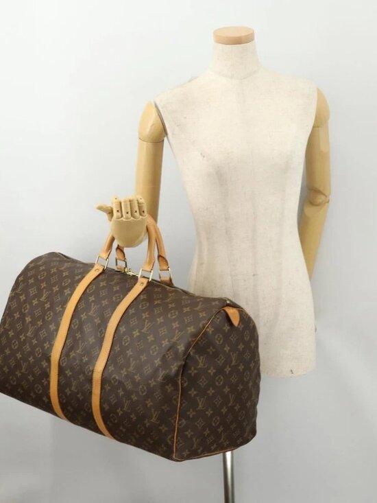 Louis Vuitton Handbags - LOUIS VUITTON Monogram Keepall 55 Boston Bag M41424 LV Auth 171243A